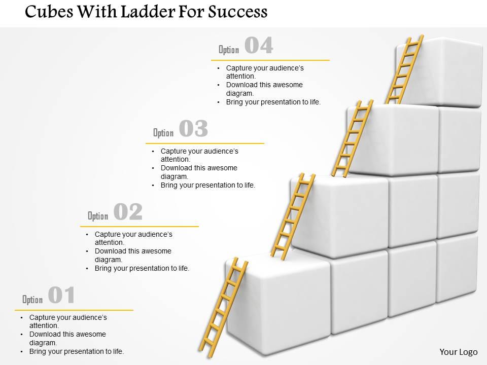 cubes_with_ladder_for_success_image_graphics_for_powerpoint_Slide01