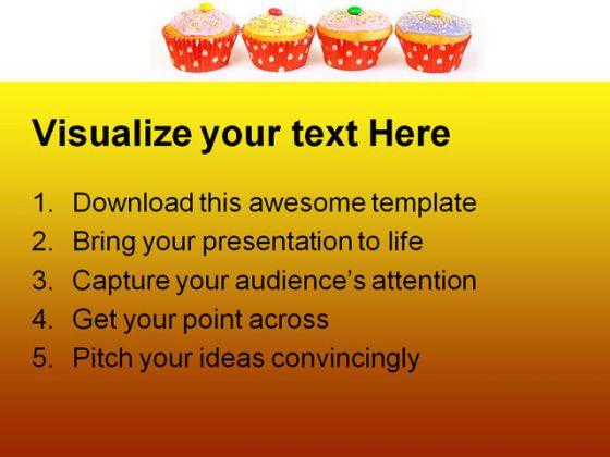 Cupcake Muffins Food PowerPoint Templates And PowerPoint Backgrounds 