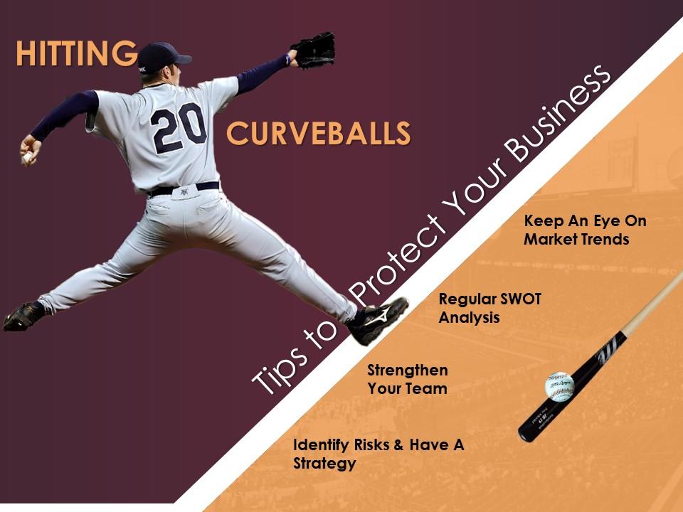 Curveballs in business and baseball solving challenges business risks Slide01