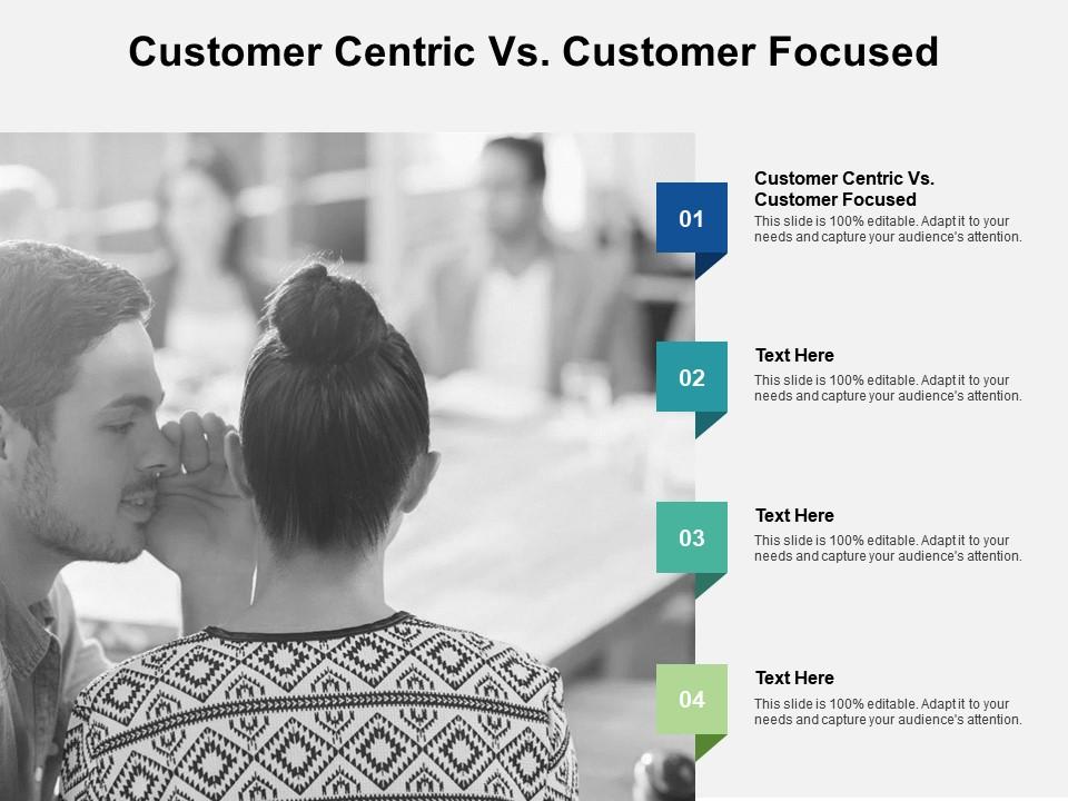 Customer centric vs customer focused ppt powerpoint presentation slides graphics design cpb