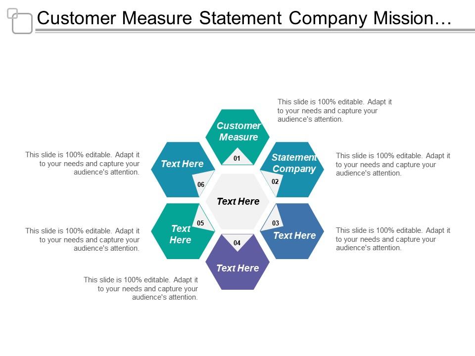 Customer measure statement company mission vision search engine optimisation Slide01