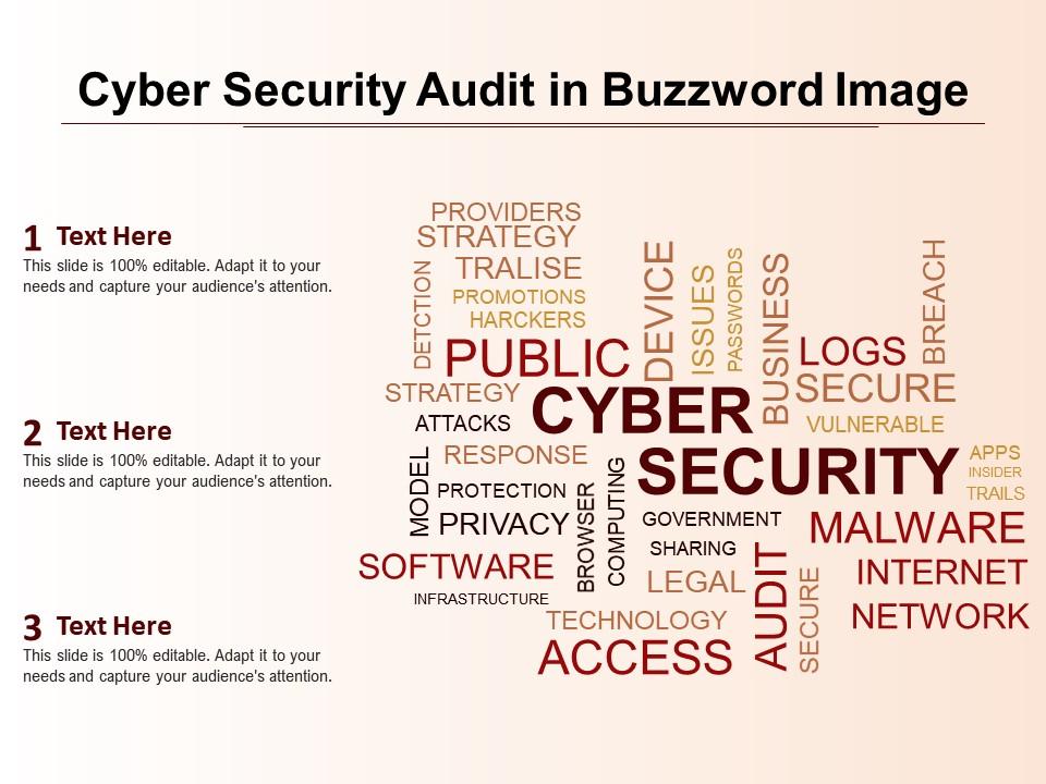 Cyber security audit in buzzword image Slide01