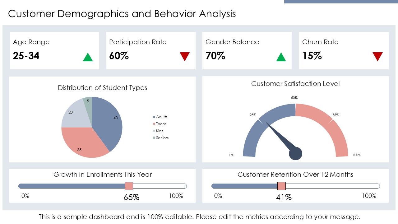 Customer Demographics and Behavior Analysis Dashboard Customer Demographics and Behavior Analysis Dashboard