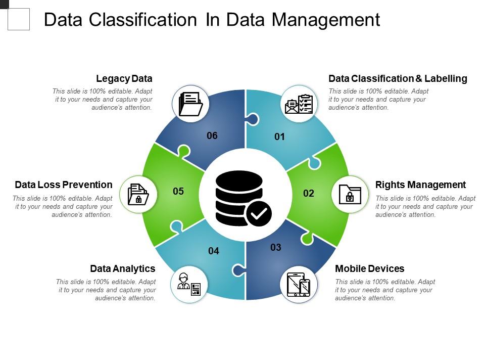 Data classification in data management powerpoint topics Slide01