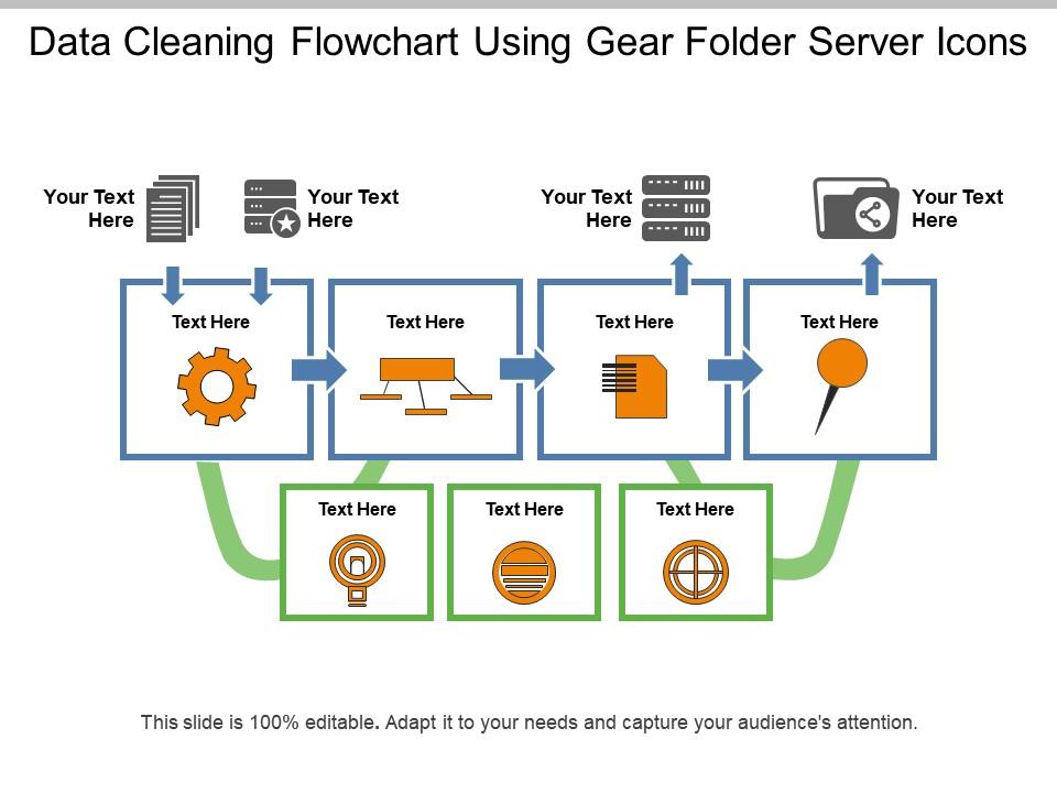 data_cleaning_flowchart_using_gear_folder_server_icons_Slide01