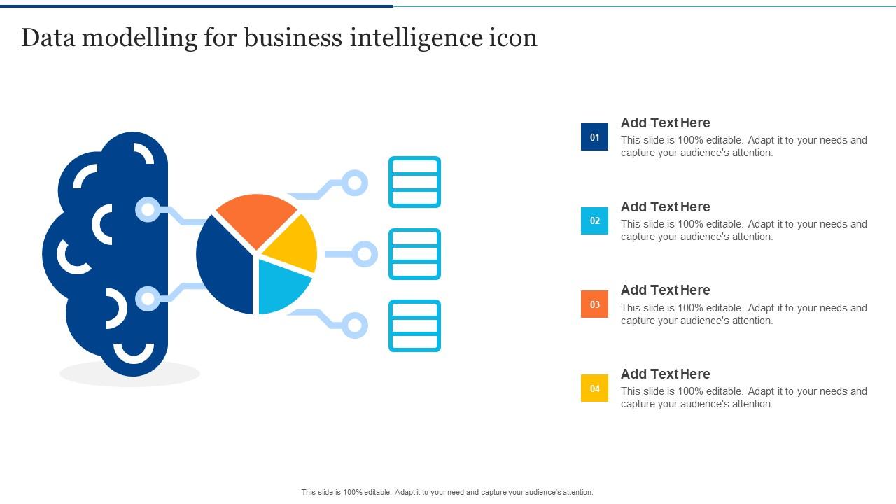 Data Modelling For Business Intelligence Icon PPT Sample