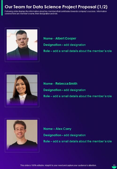 Data Science Project Proposal Report Sample Example Document PPT Example