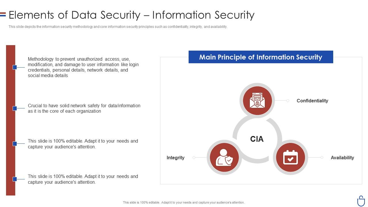 Data Security IT Elements Of Data Security Information Security ...
