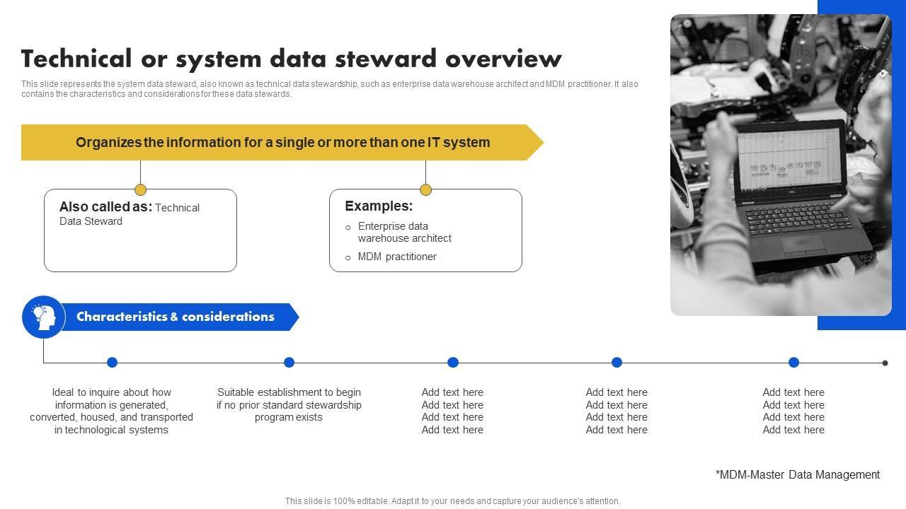 Data Stewardship Model Technical Or System Data Steward Overview PPT ...