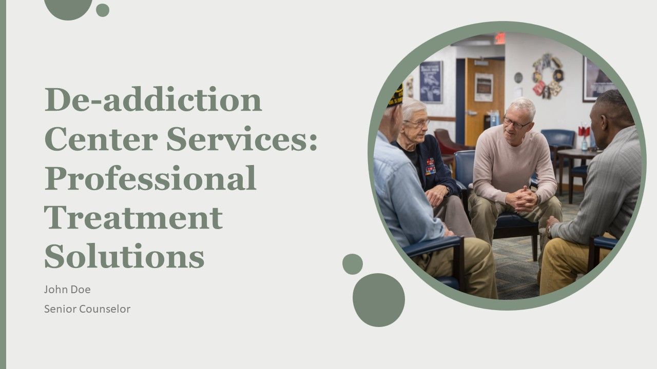 De Addiction Center Services Professional Treatment Solutions PPT Sample AT De Addiction Center Services Professional Treatment Solutions PPT Sample AT