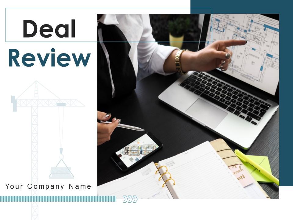 Professional reviewing presentation slides on laptop with document comparison