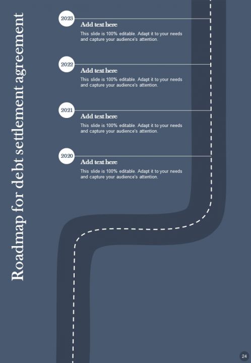Debt Settlement Agreement Report Sample Example Document PPT Template