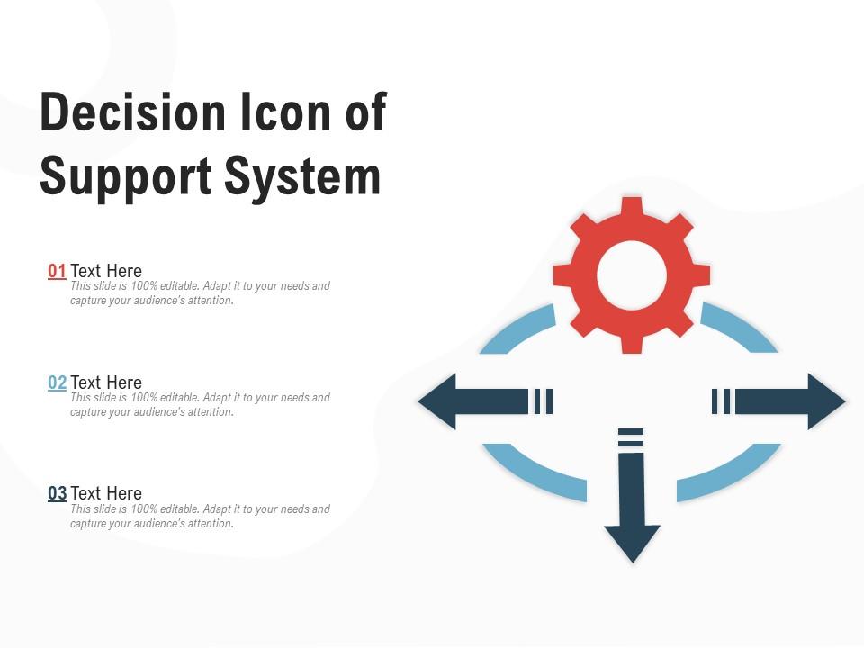 Decision Icon Of Support System | Presentation PowerPoint Diagrams ...