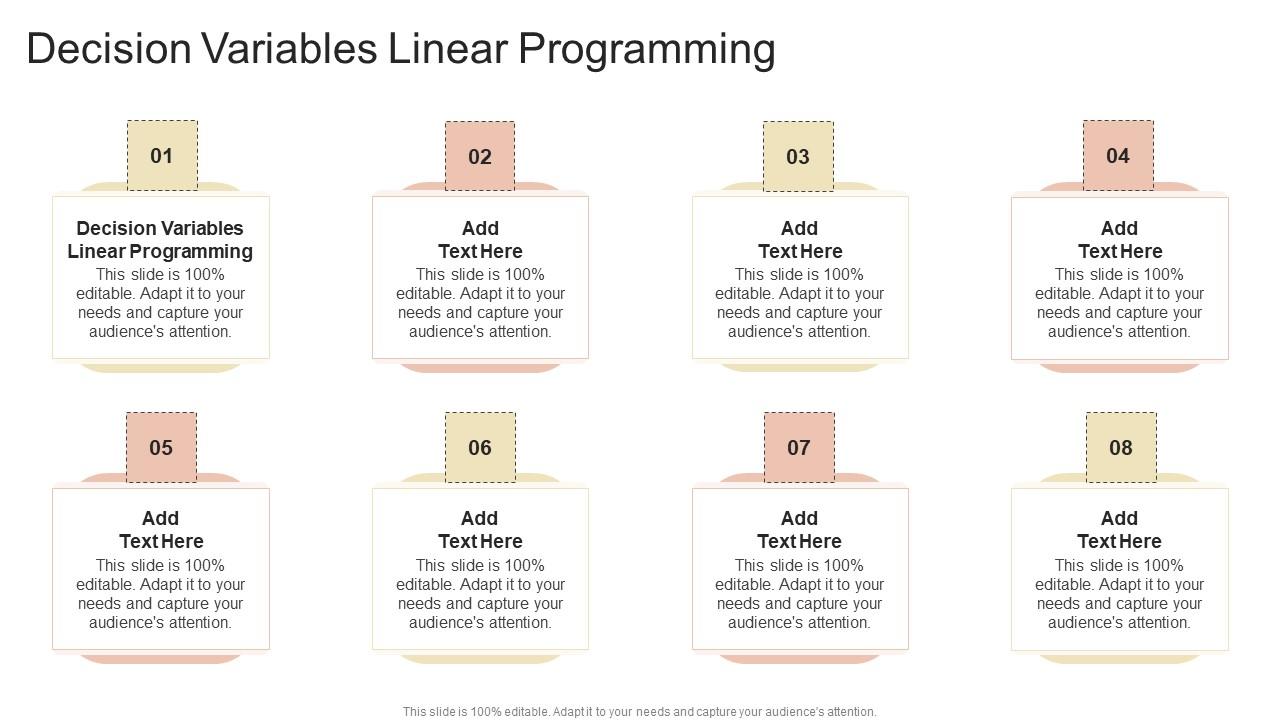 Decision Variables Linear Programming In Powerpoint And Google Slides ...