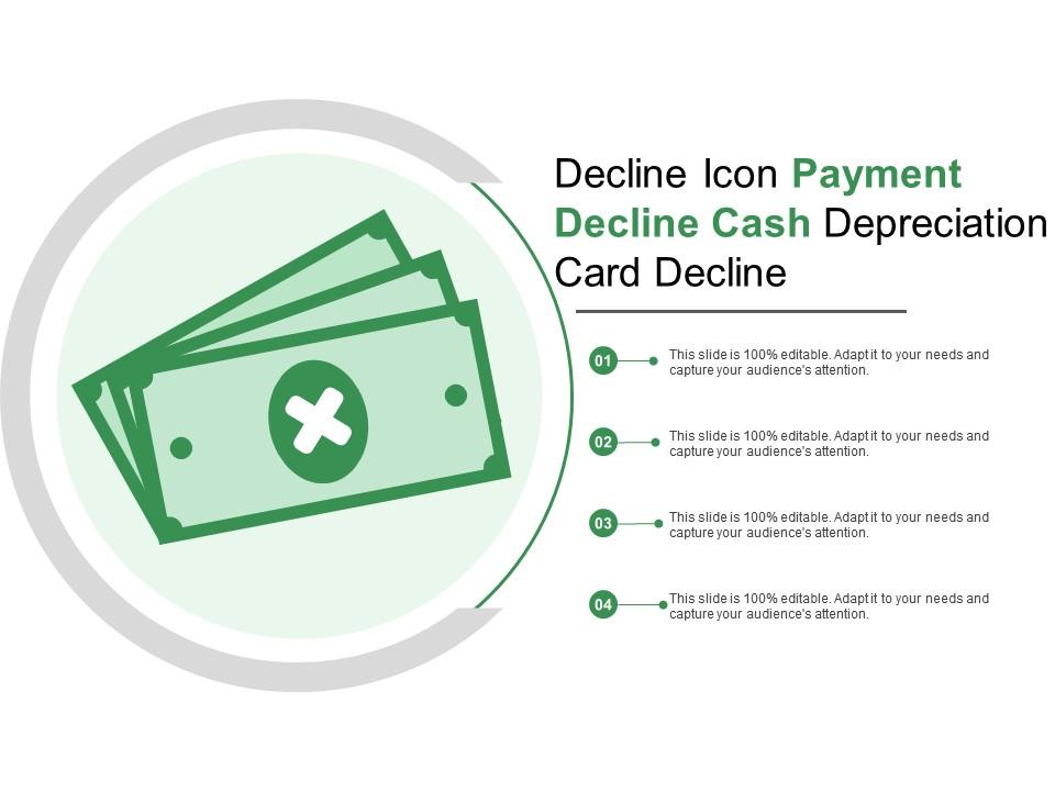 Decline icon payment decline cash depreciation card decline Slide01
