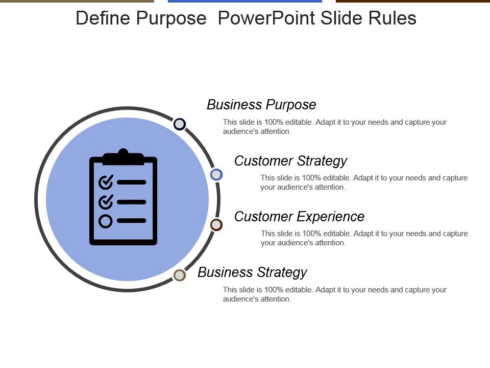 purpose in a presentation