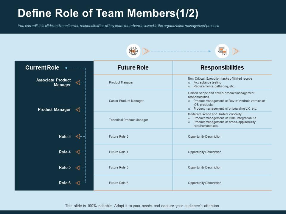 Define Role Of Team Members Responsibilities Ppt Gallery | Presentation  Graphics | Presentation Powerpoint Example | Slide Templates