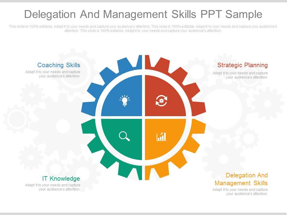 Delegation and management skills ppt sample Slide01