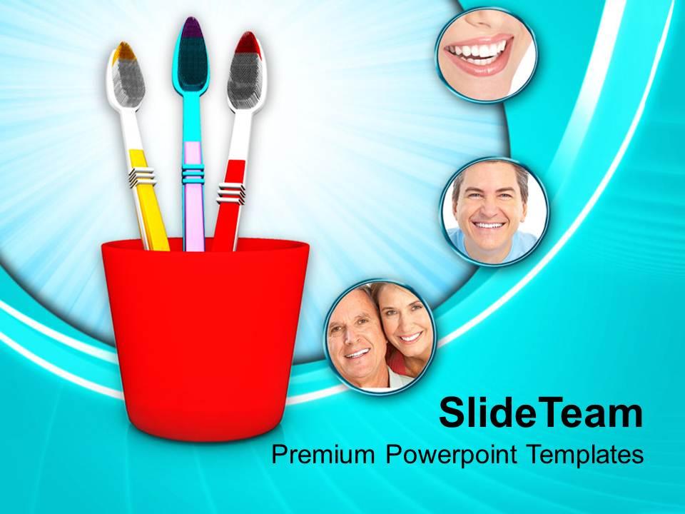 Dental Hygiene Related Items Powerpoint Templates Ppt Backgrounds For