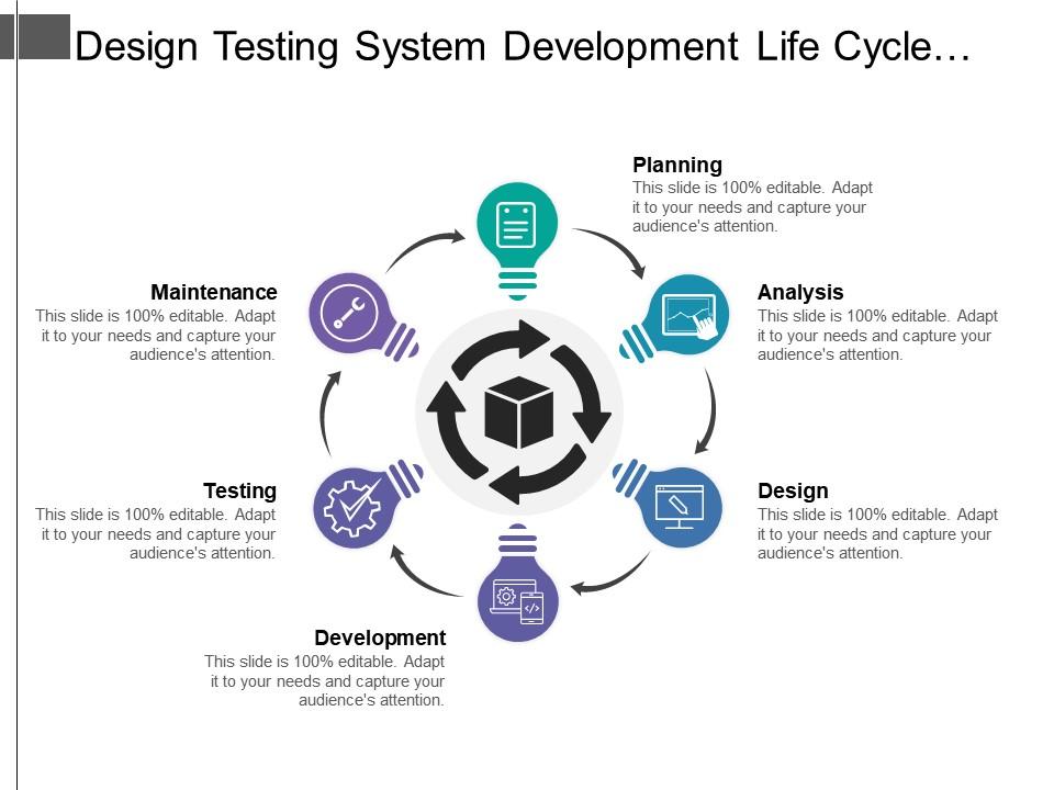 design_testing_system_development_life_cycle_with_circular_arrows_and_icons_Slide01