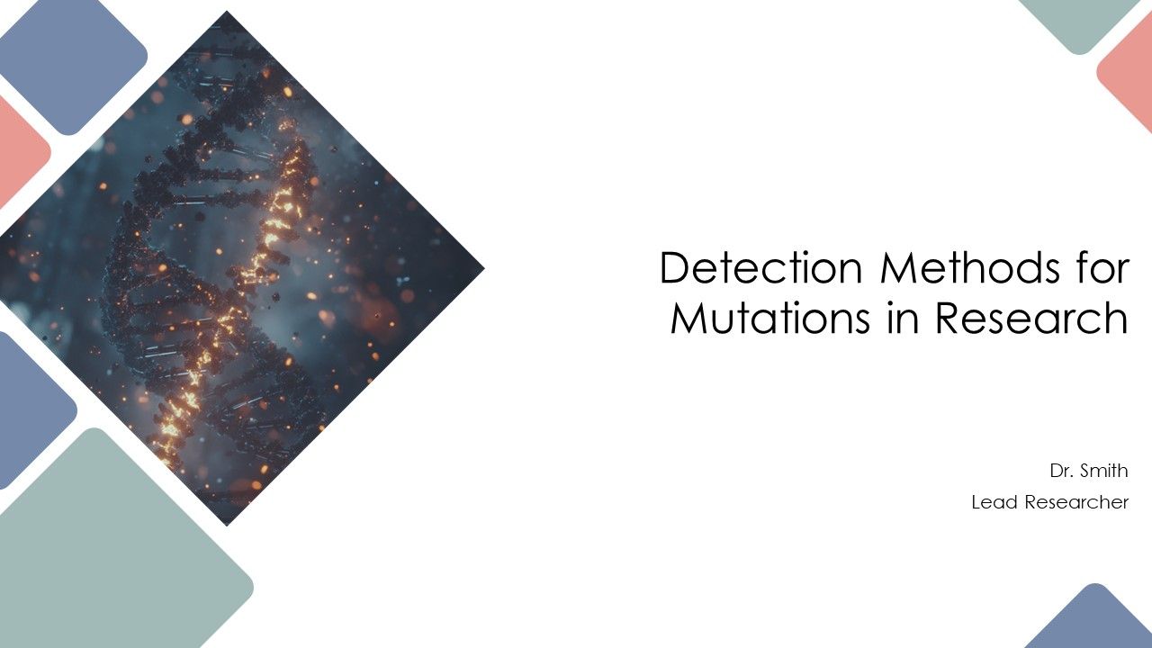 Detection Methods For Mutations In Research PPT Example AT