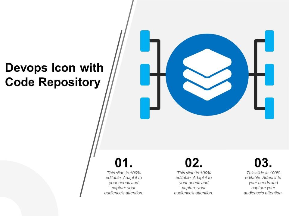 Devops Icon With Code Repository | Presentation PowerPoint Templates ...