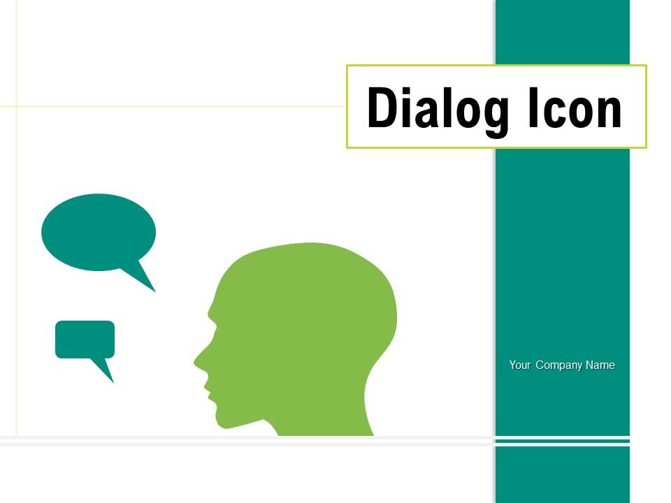 Dialog Icon Performance Business Discussion Employee Conversation Slide01