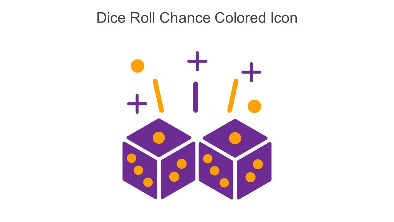 Dice Roll Chance Colored Icon In Powerpoint Pptx Png And Editable Eps Format