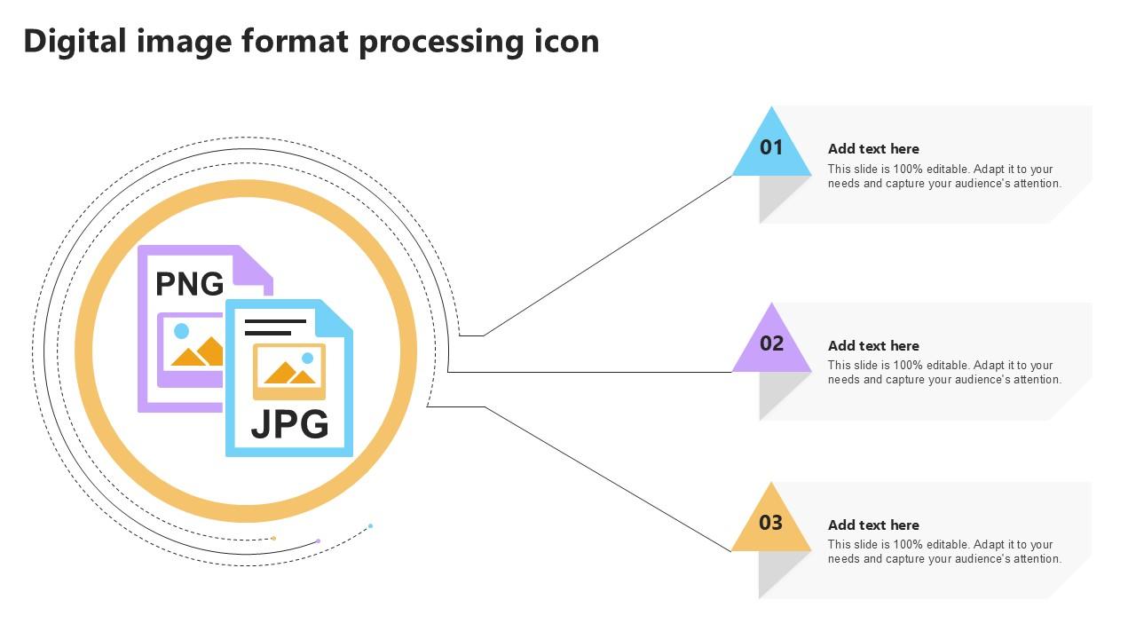 Digital Image Format Processing Icon Ppt Powerpoint PPT Slide