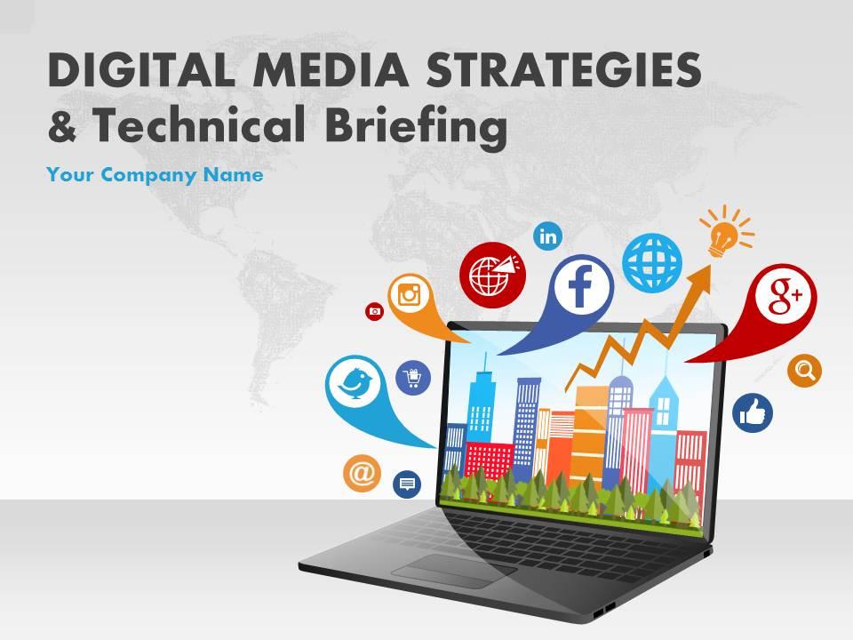 Digital media strategies and technical briefing complete powerpoint deck with slides Slide00