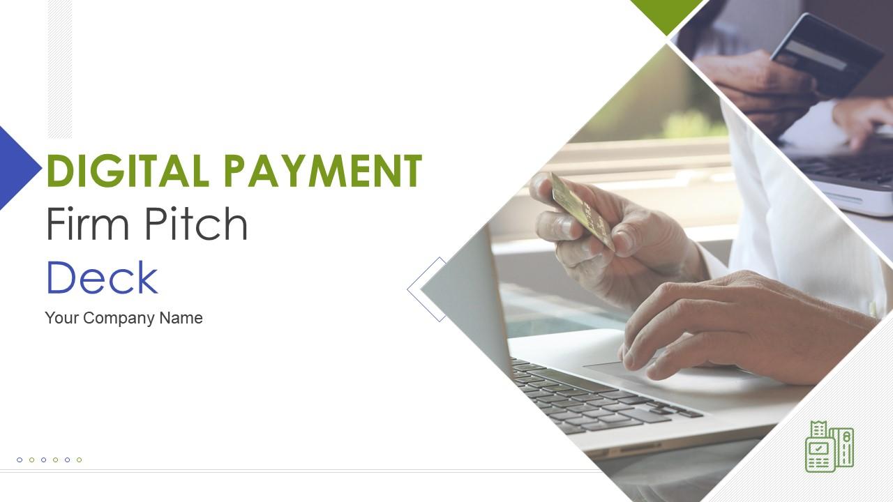 Digital payment firm pitch deck ppt template Slide01