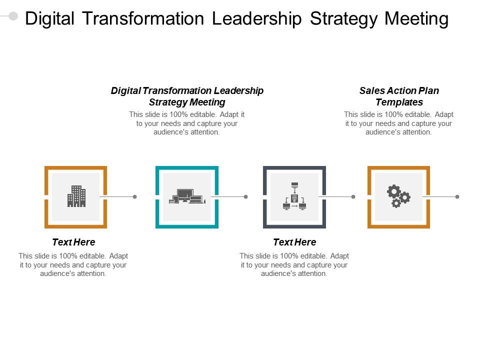 Digital transformation leadership strategy meeting sales action plan templates cpb Slide01