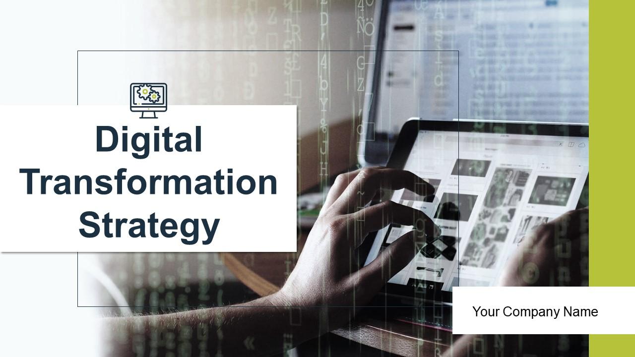 Digital transformation strategy powerpoint presentation slides Slide01