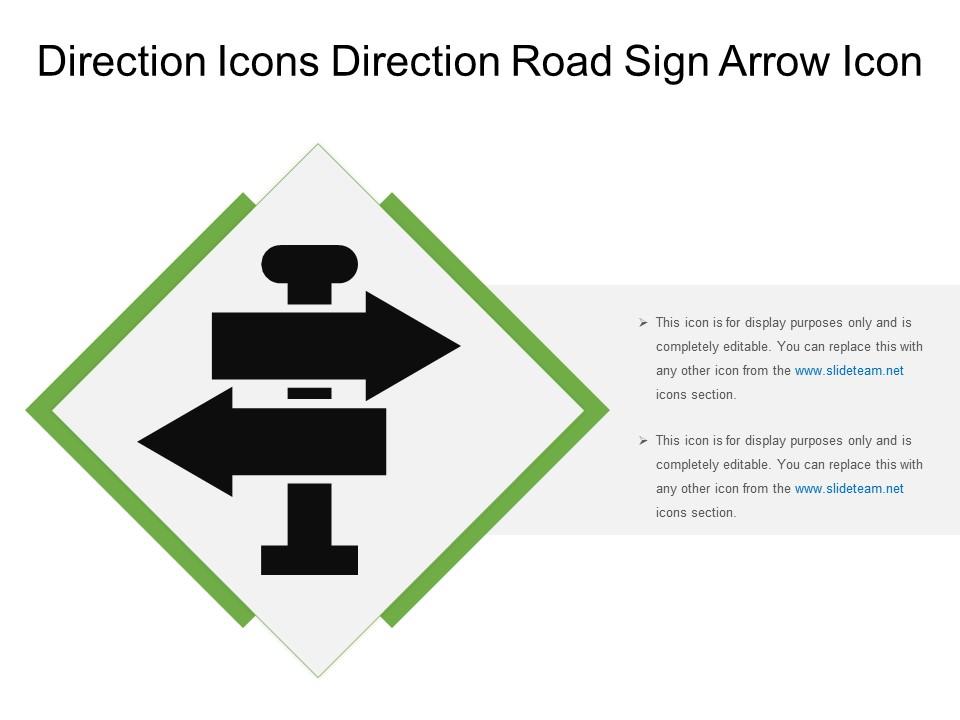 Direction icons direction road sign arrow icon Slide01