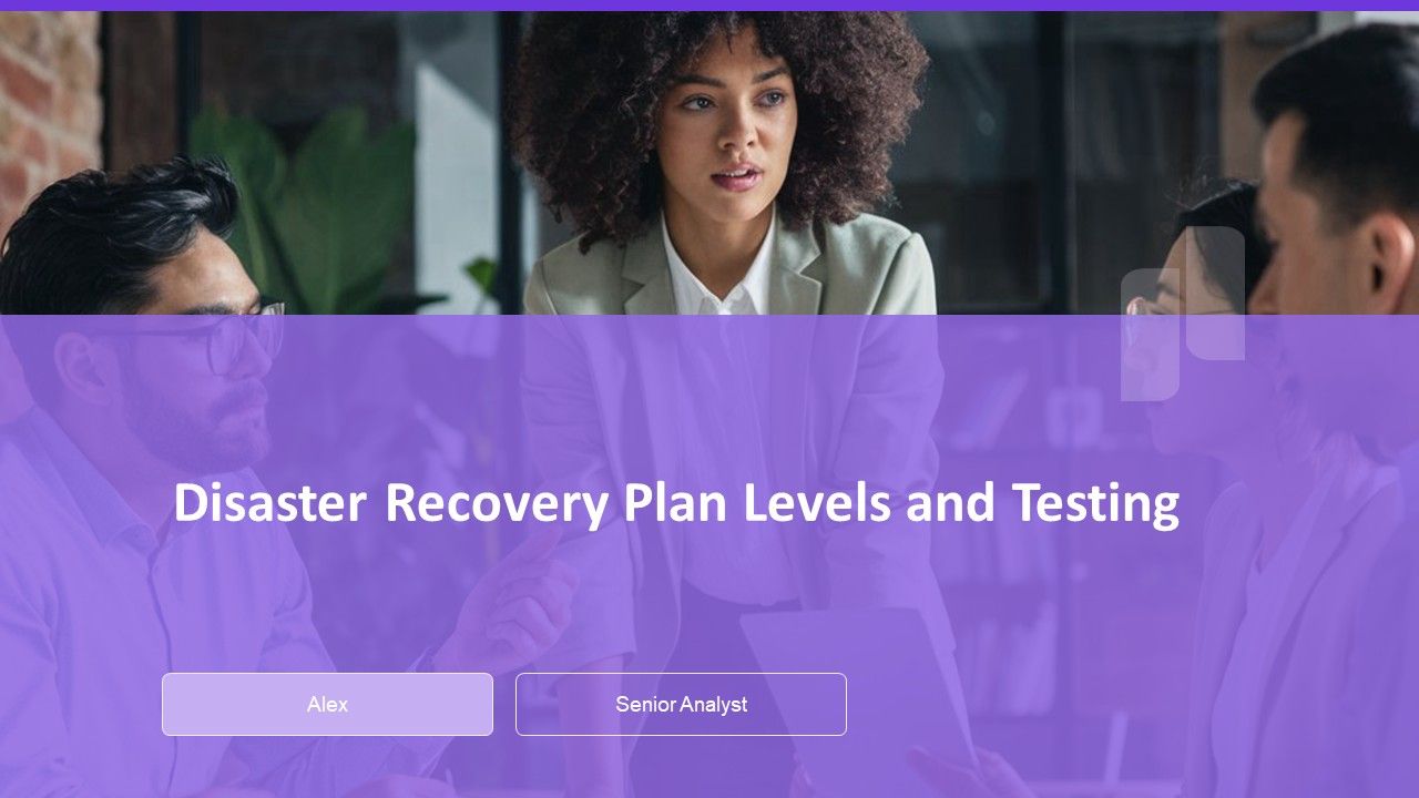 Disaster Recovery Plan Levels And Testing PPT Sample AT