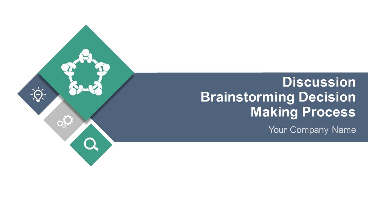 Discussion brainstorming decision making process powerpoint presentation slides Slide01