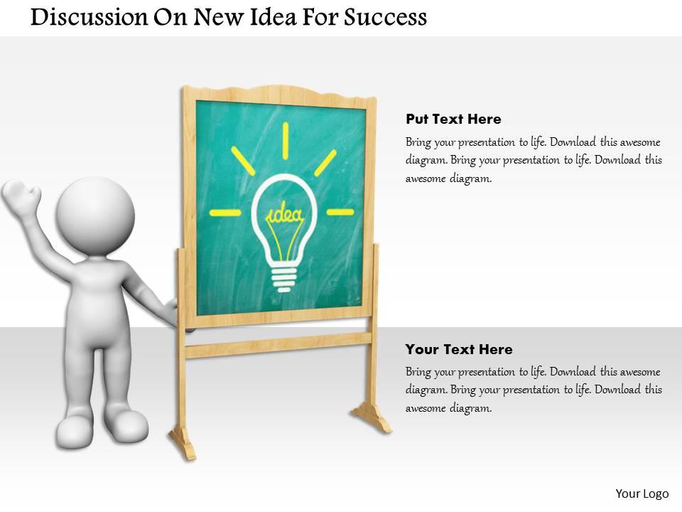 Discussion On New Idea For Success Ppt Graphics Icons Slide01