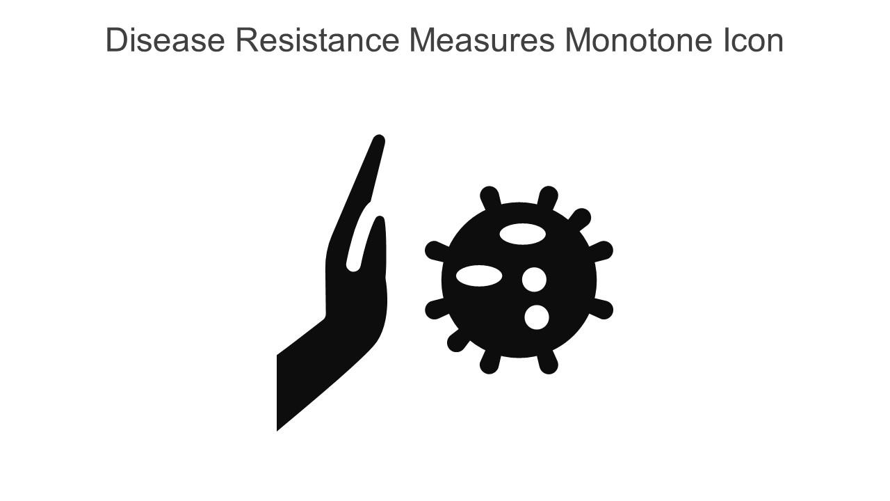 Disease Resistance Measures Monotone Icon In Powerpoint Pptx Png And Editable Eps Format Slide01
