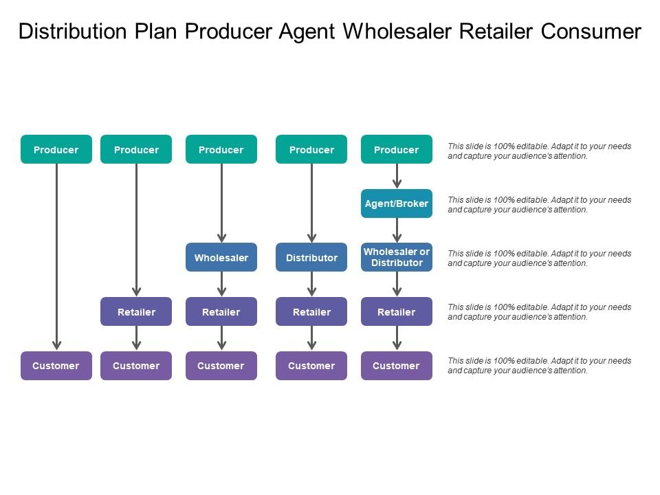 Distribution Plan Producer Agent Wholesaler Retailer Consumer ...