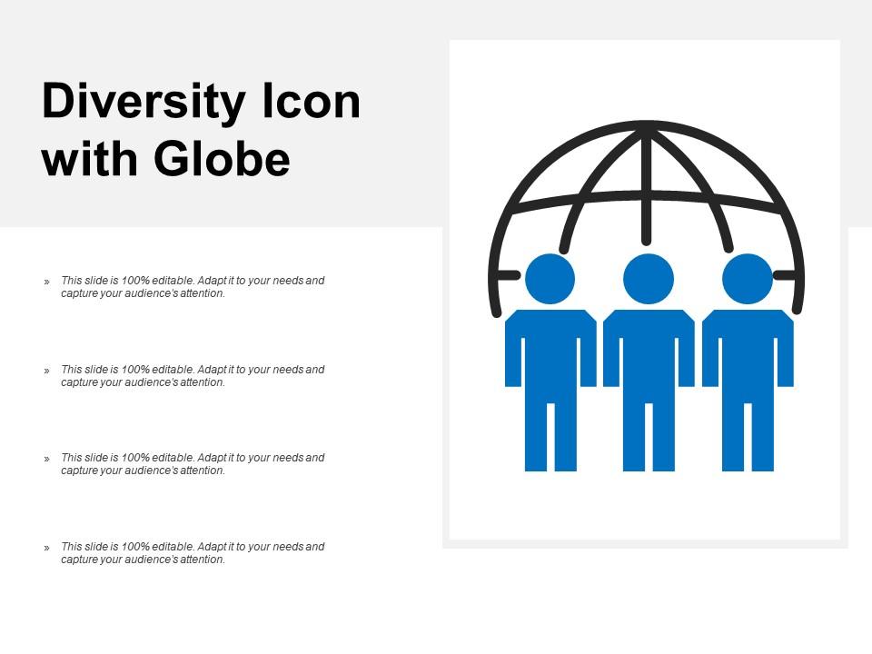 Diversity icon with globe Slide01