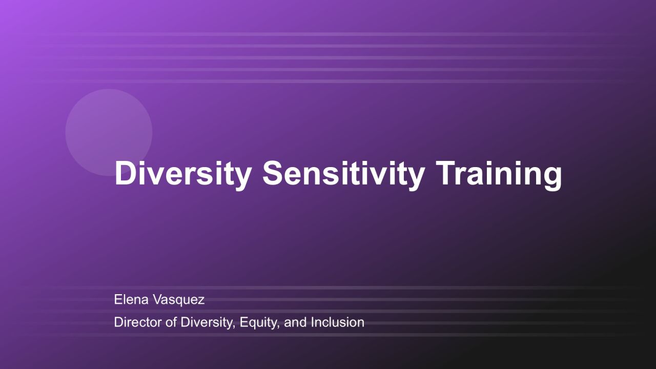 Diversity Sensitivity Training PPT Sample VA Diversity Sensitivity Training PPT Sample VA