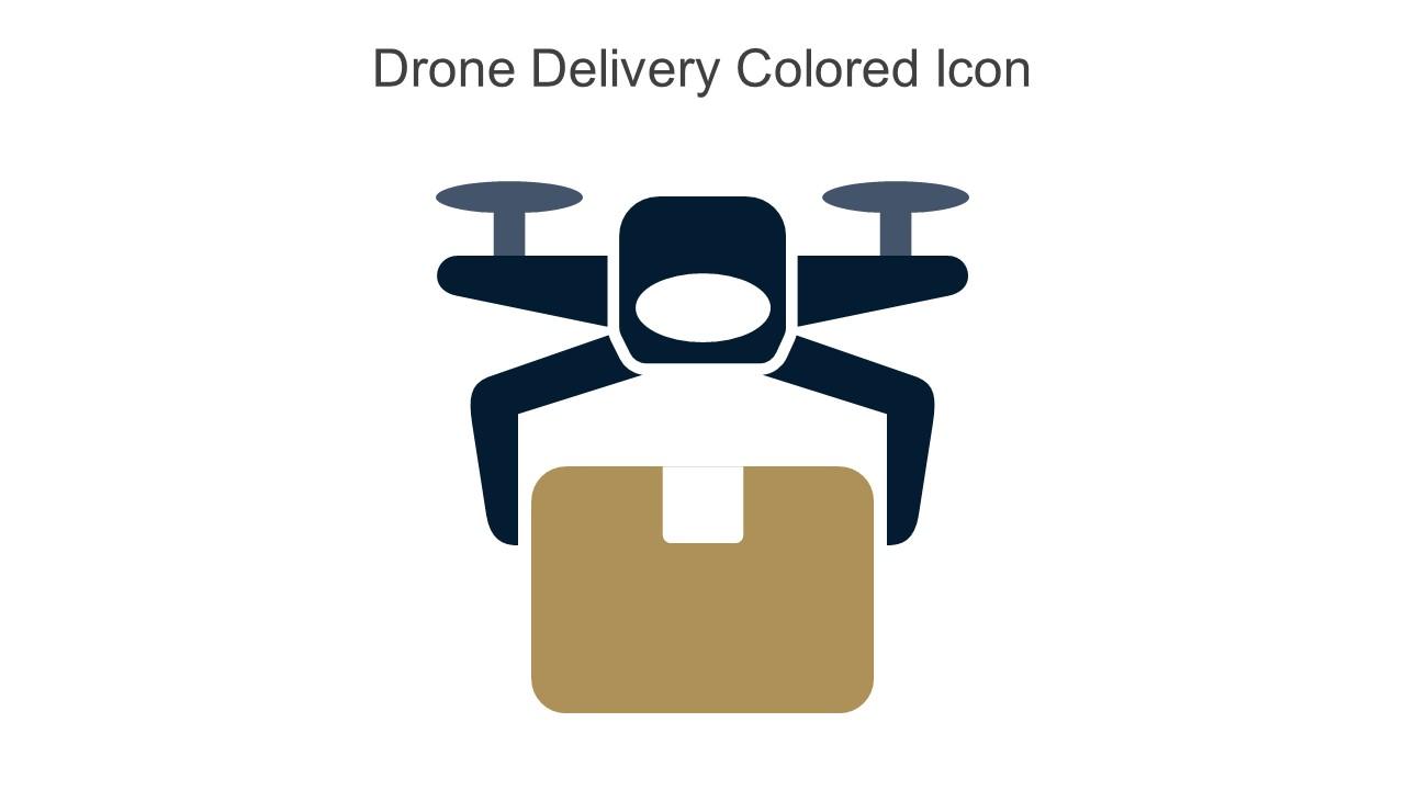 Drone Delivery Colored Icon In Powerpoint Pptx Png And Editable Eps Format Slide01