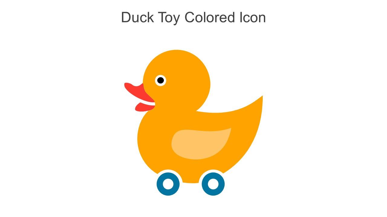 Duck Toy Colored Icon In Powerpoint Pptx Png And Editable Eps Format Slide01