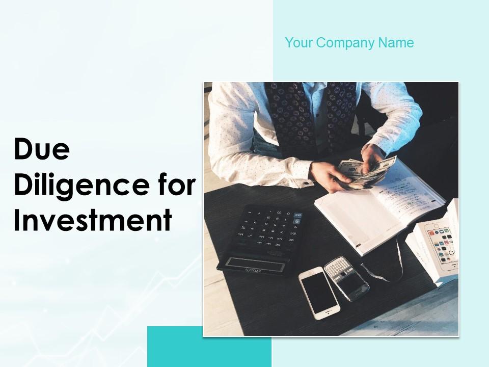 Due diligence for investment powerpoint presentation slides Slide01