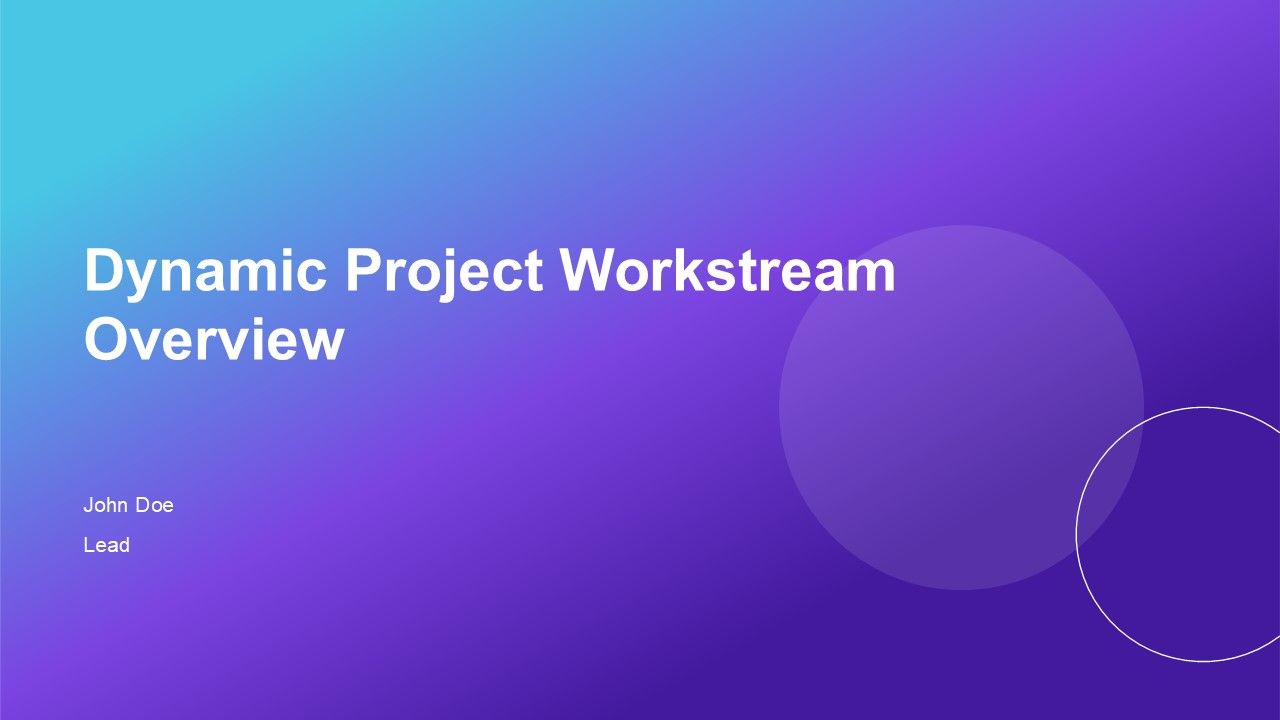 Dynamic Project Workstream Overview PPT Summary AT Dynamic Project Workstream Overview PPT Summary AT