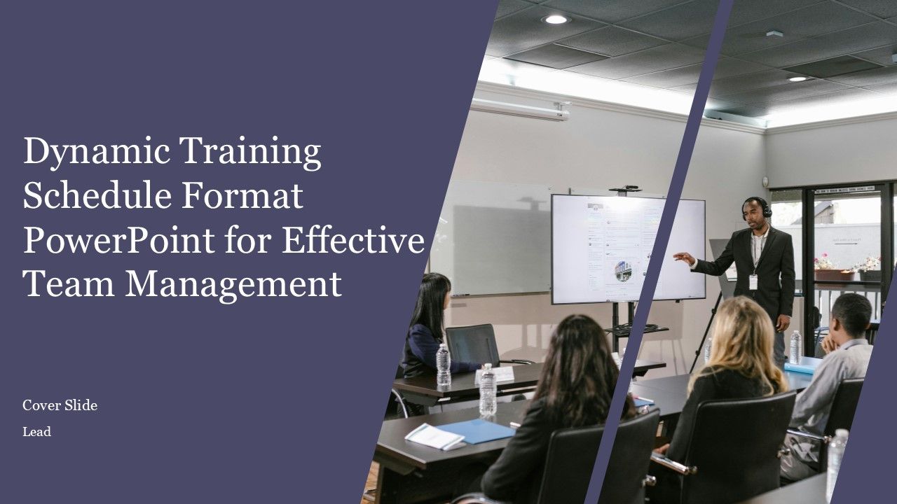 Dynamic Training Schedule Format PowerPoint For Effective Team ...