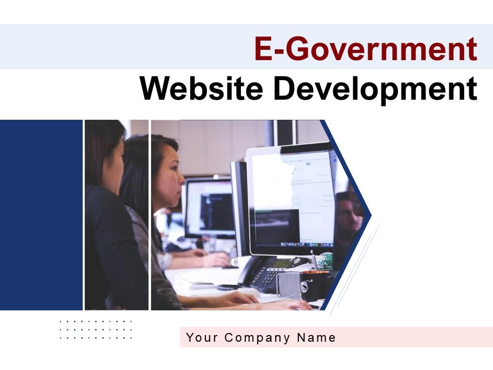 E government website development powerpoint presentation slides Slide01
