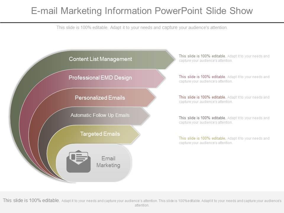 E Mail Marketing Information Powerpoint Slide Show PowerPoint