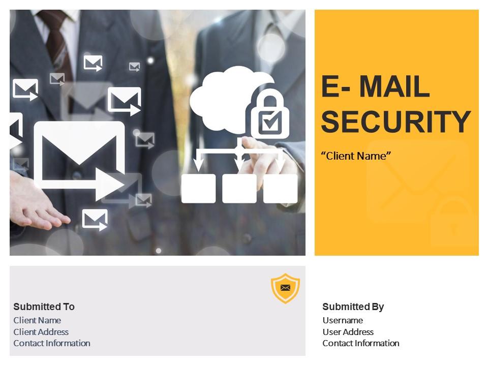 E Mail Security Proposal Powerpoint Presentation Slides Slide01