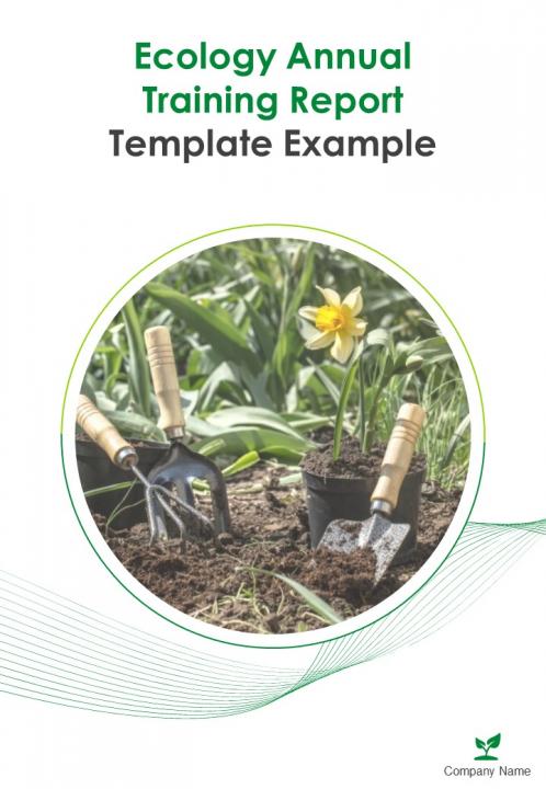 Ecology annual training report template example pdf doc ppt document report template Slide01